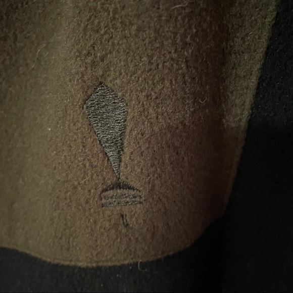 Maurizio Bonas Vintage Italy Green Black Shoulder Pads Bomber Coat Size 50 Large - Picture 7 of 12